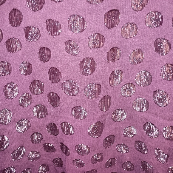 Lane Bryant size 26/28 plum purple sheer Long sleeve button down blouse - Picture 5 of 5